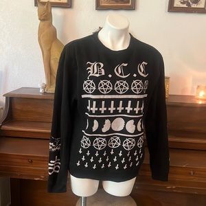 Black craft sweater
